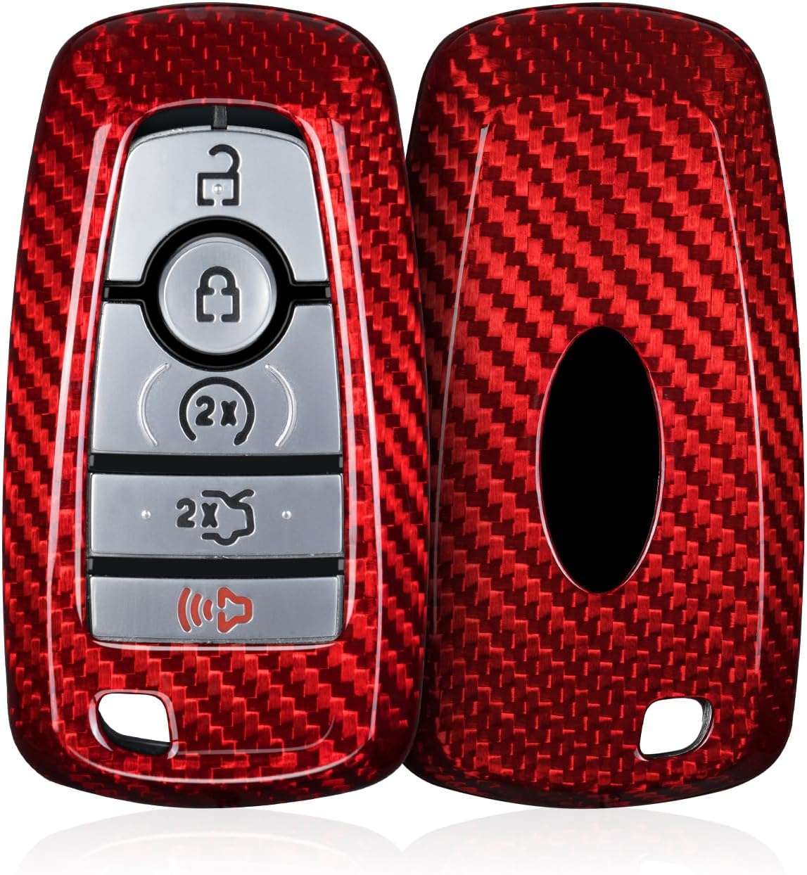 Key Fob Cover for Ford F150 F-250 F-350 2018-2025, Red