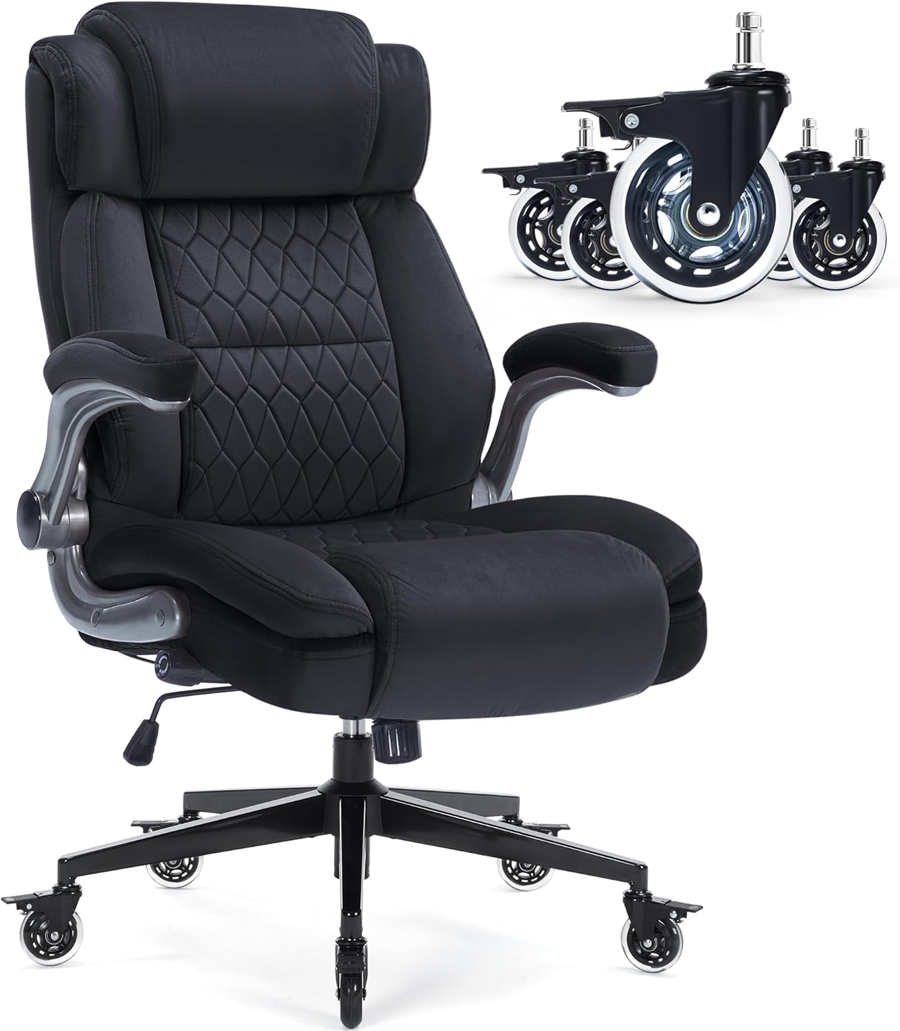 Ergonomic 400lbs High Back Office Chair with Lumbar Support - FanciSpot