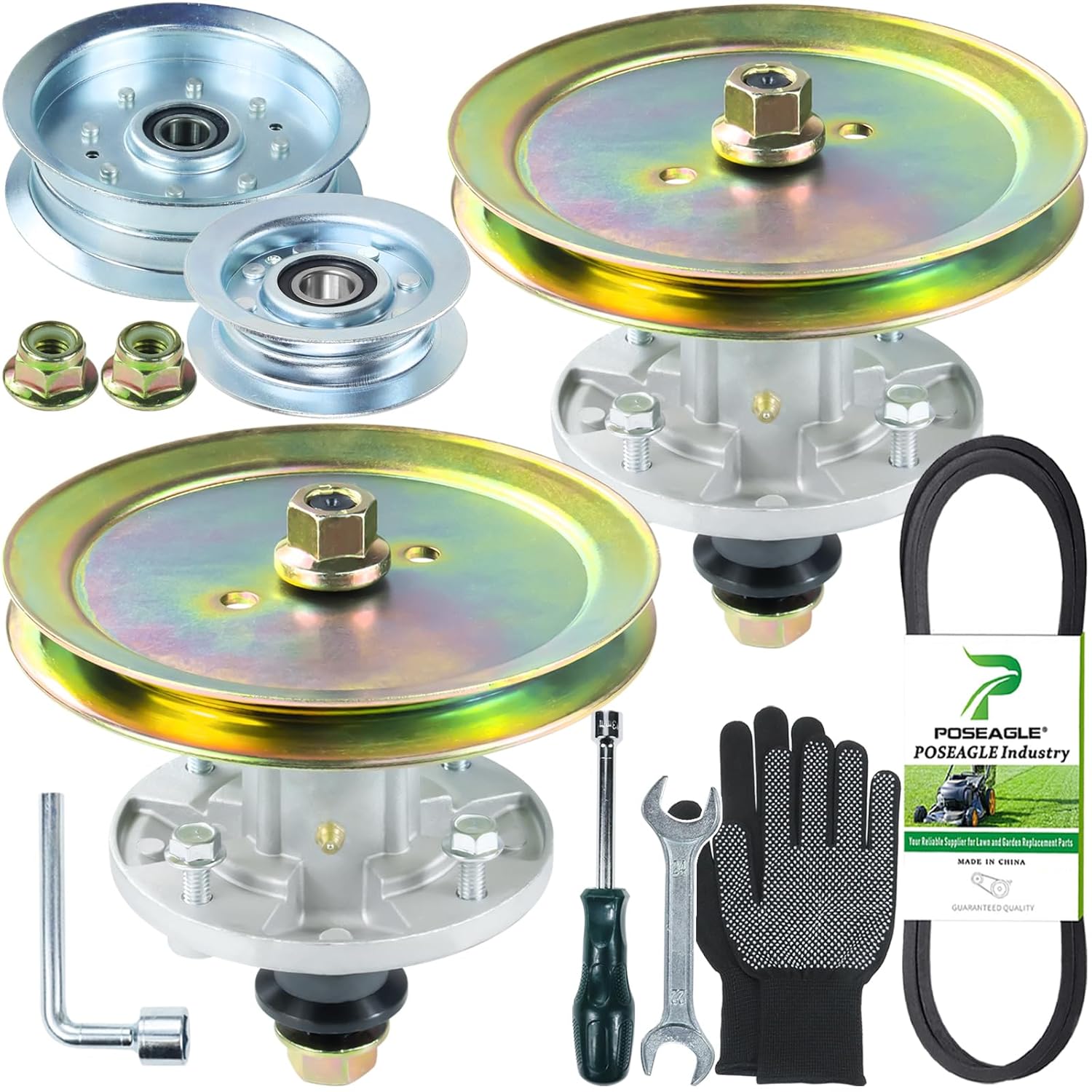 2 Pack Pre-Greased GY21098 Spindle Assembly for John Deere