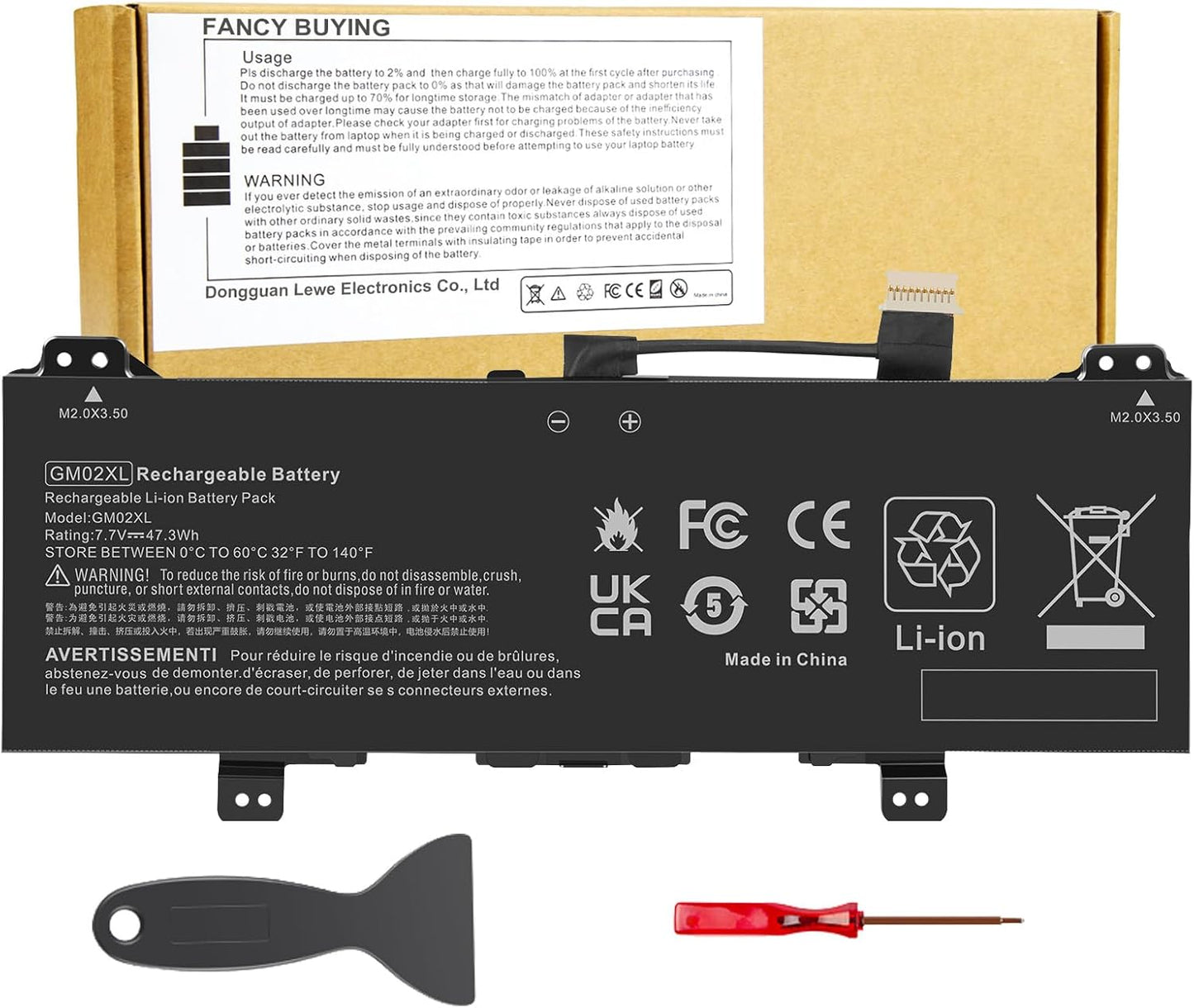 GB02XL GM02XL Laptop Battery for HP Chromebook X360 Series