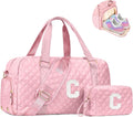Travel Bag Women Overnight Duffle - Personalized Initial Carry-On