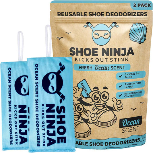 Powerful Shoe Deodorizer - Charcoal Odor Eliminator