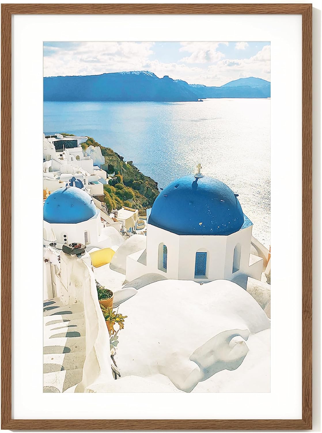 Axeman 20x28 Frame - Solid Oak Wood Picture Frame for Art