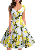 Bbonlinedress Women Short 1950s Retro Vintage Cocktail Swing Dress