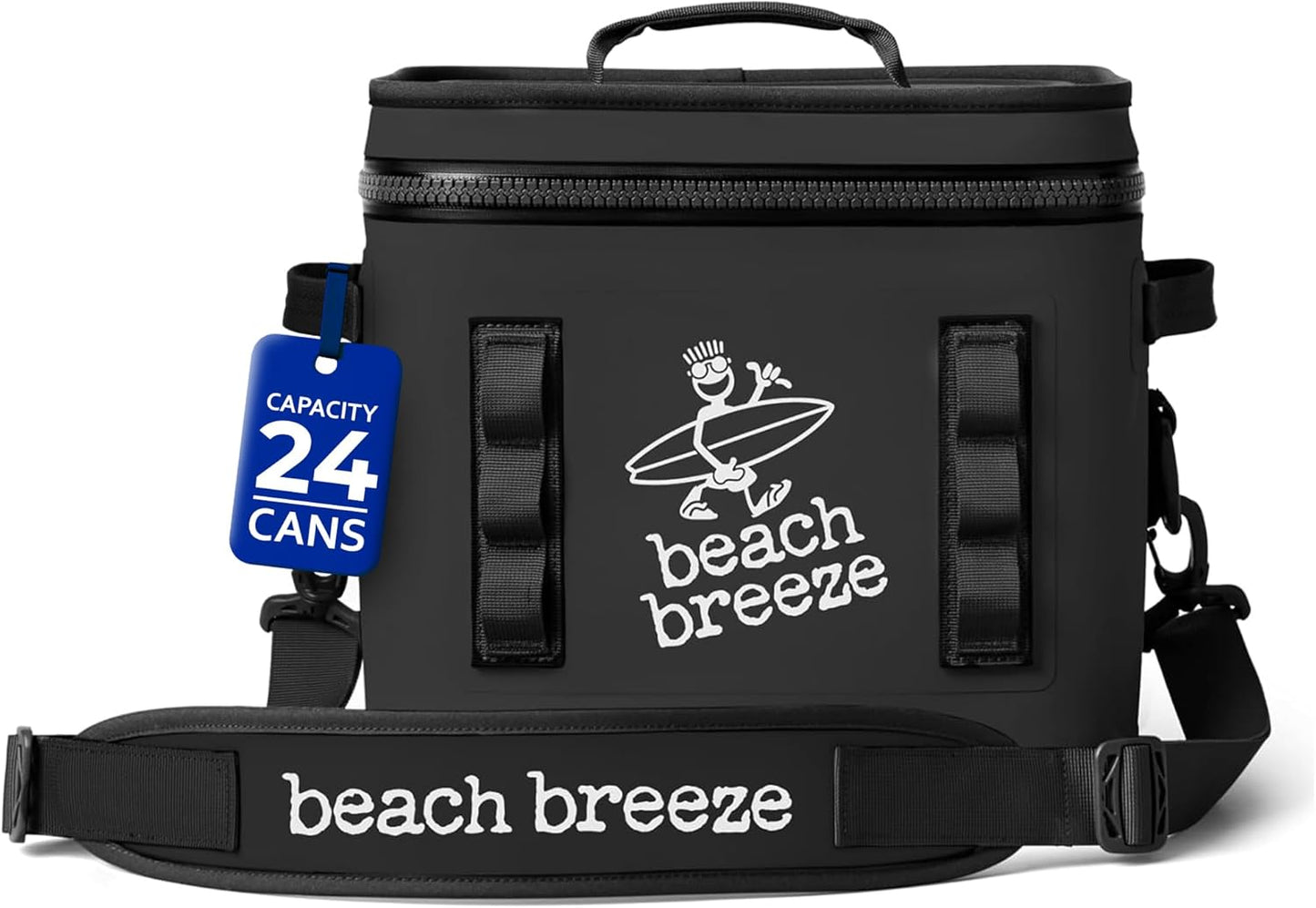 Beach Breeze Soft Cooler: 24-Can Insulated Ice Box