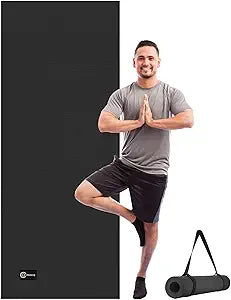 Cambivo Extra Long Yoga Mat for Tall Yogis, Non Slip Design