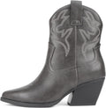 Soda BLAZING Women Western Bootie Pointe Toe Low Heel - Stylish Fit 7
