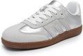 Women's Tennis Sneakers Retro Casual Lace-Up - Comfortable Fit
