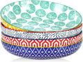 Selamica 9.6 in Pasta Bowls Set of 4 for Versatile Dining