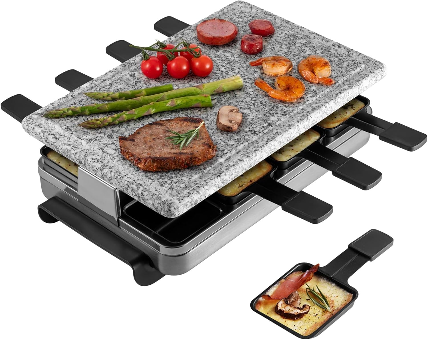 Swissmar Stelvio Raclette Grill for Indoor and Outdoor Fun