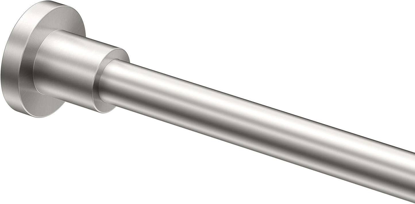 Gatco 60 Modern Satin Nickel Shower Rod Set