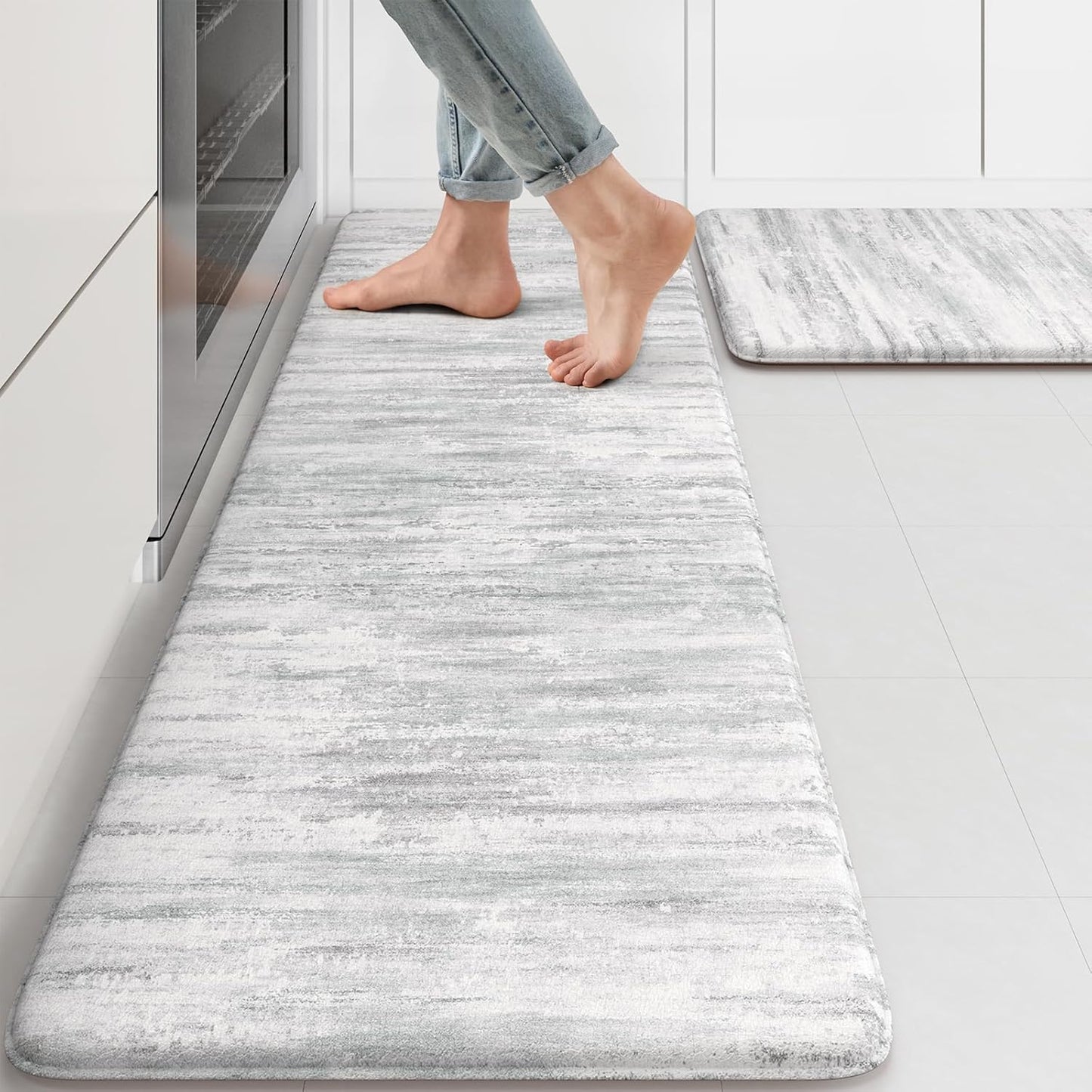 KIMODE Anti Fatigue Kitchen Mats for Comfort and Style