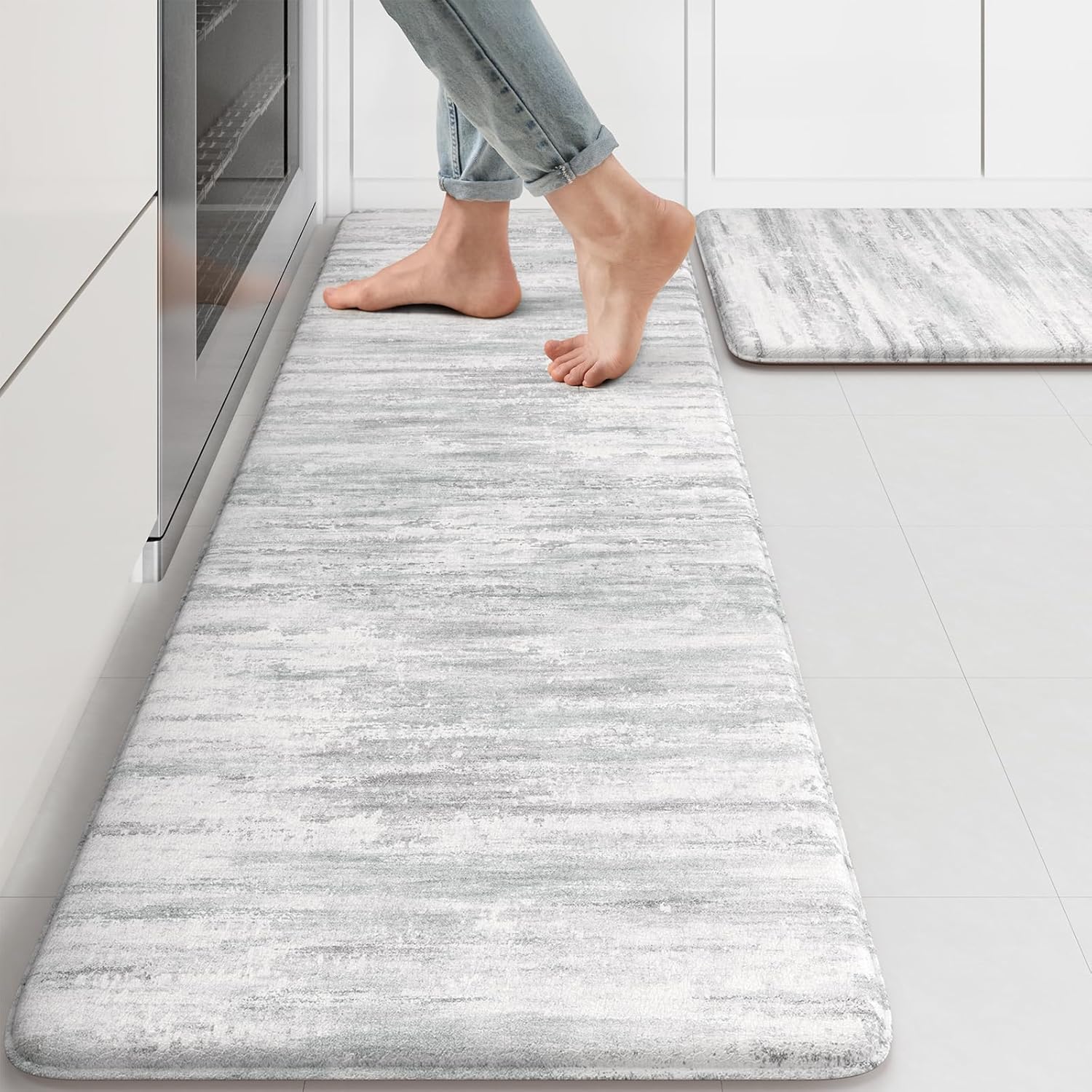 KIMODE Anti Fatigue Kitchen Mats for Comfort and Style
