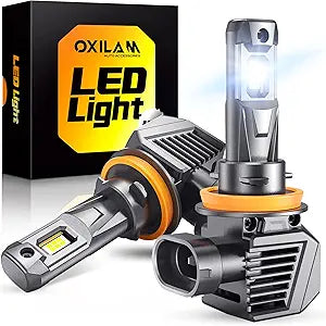 OXILAM H11 LED Bulbs 26000LM 700% Brighter Wireless Light