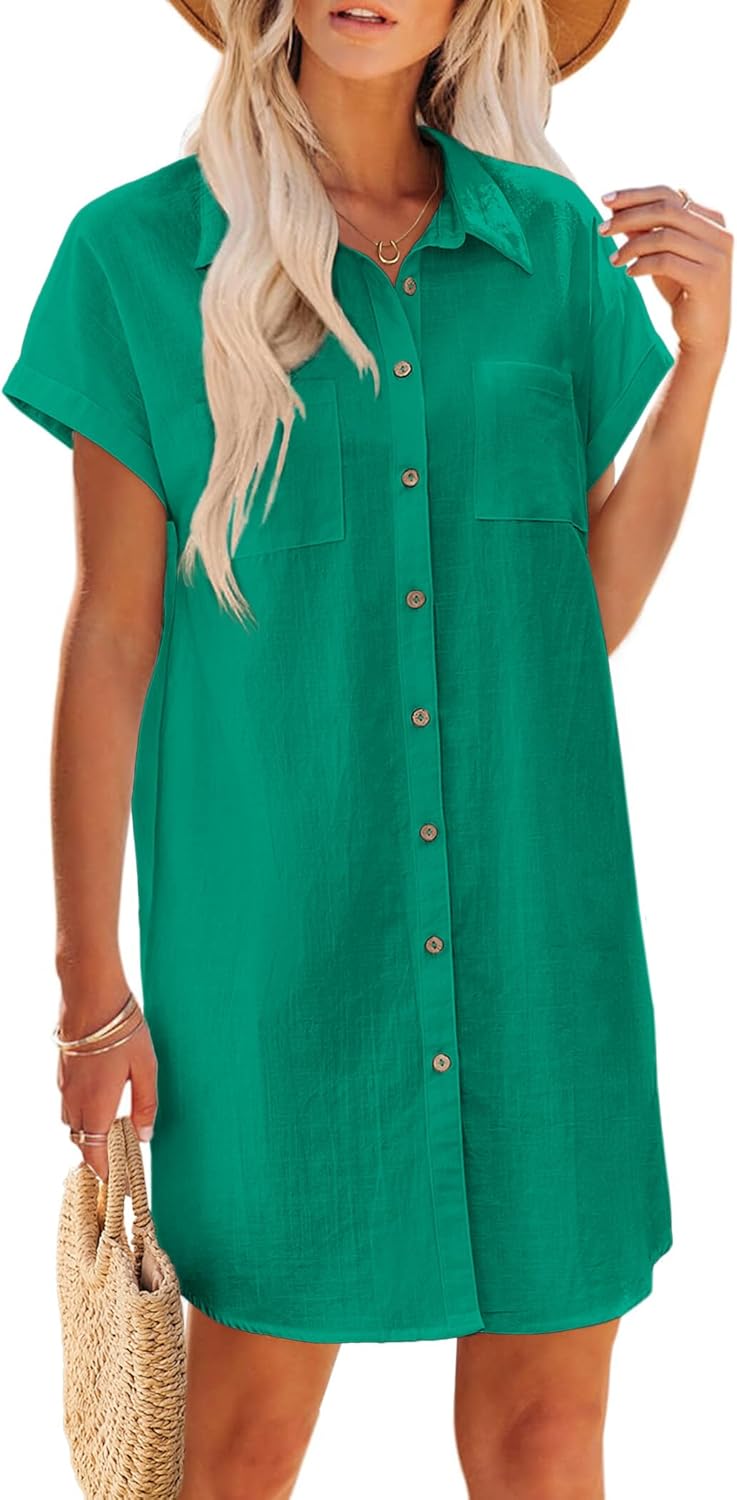 Zeagoo Women's Summer Dress 2025: Casual Flowy V Neck Style