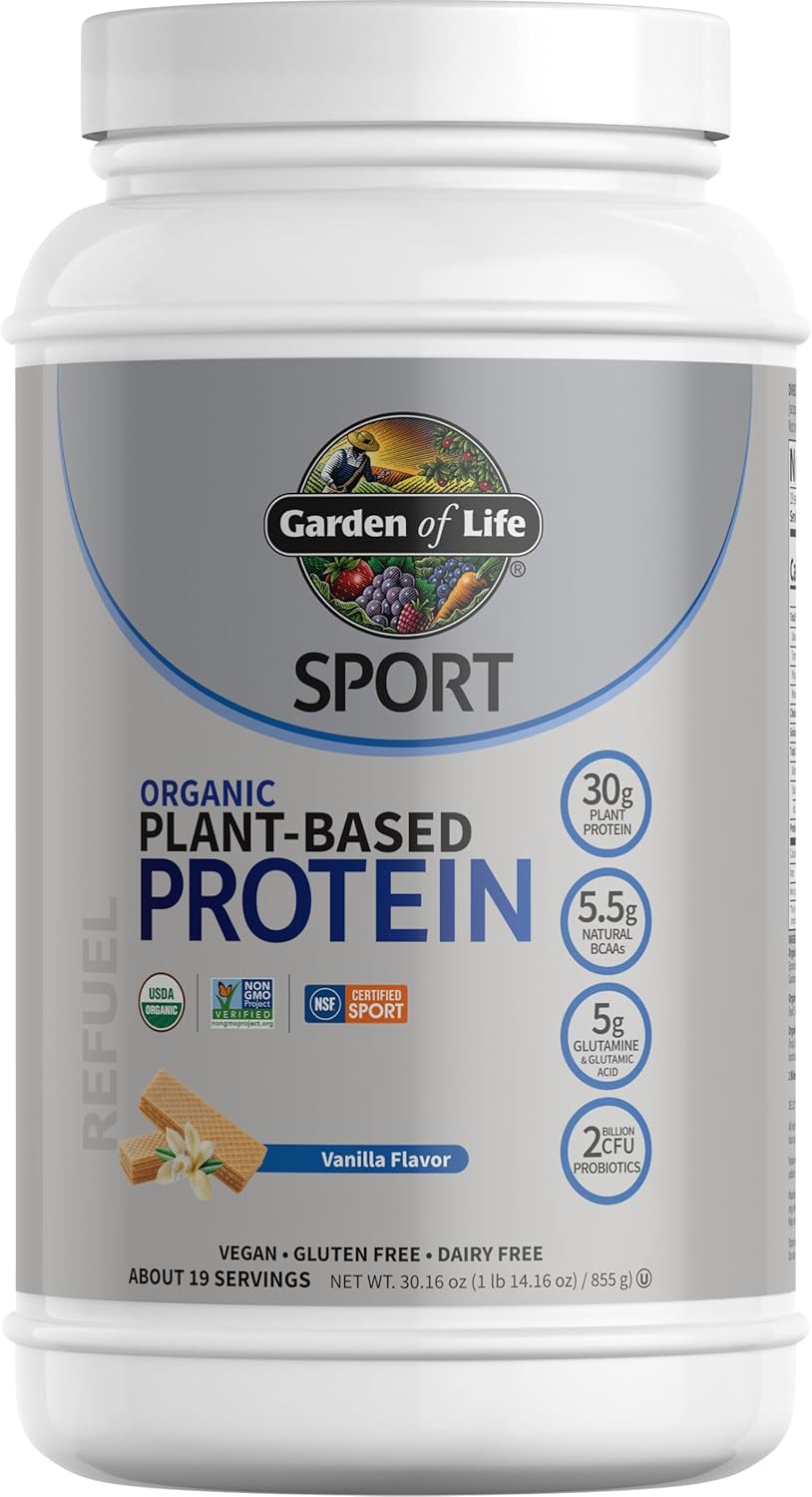 Organic Vegan Protein Powder with Probiotics for Muscle Recovery