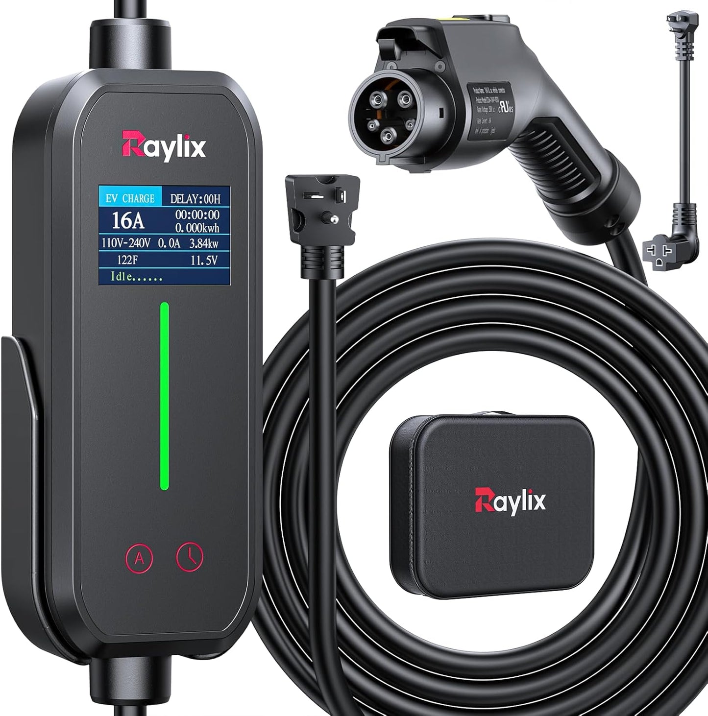 2025 Upgraded Portable EV Charger with Adjustable Current & Timer