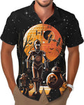 99TIMORO Wars Movie Hawaiian Shirt - Vibrant Warship Print