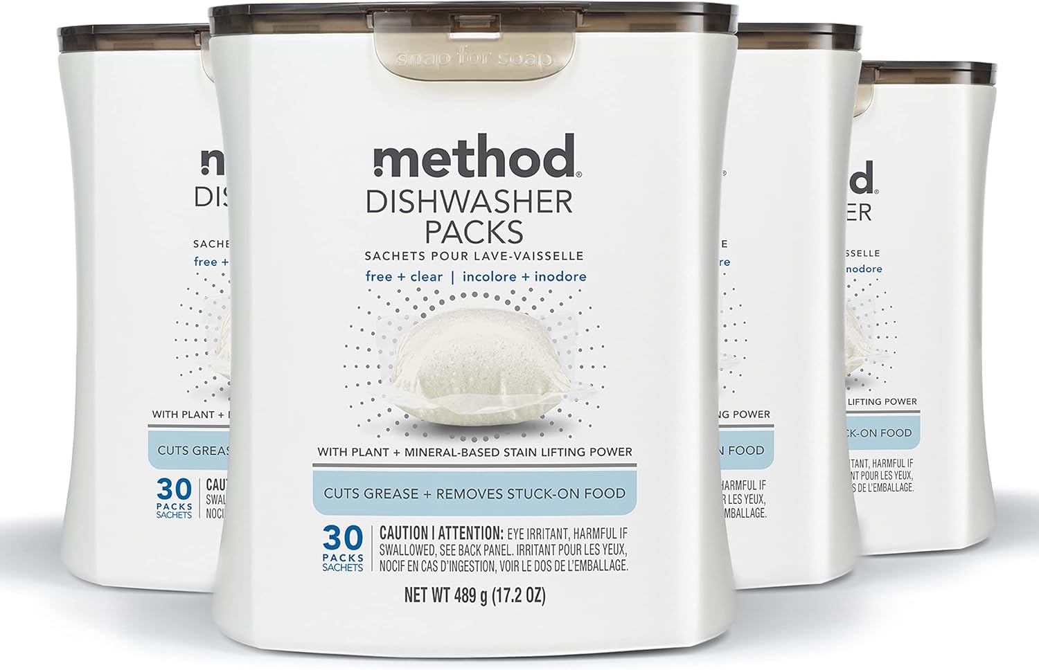 Method Dishwasher Detergent Packs for Tough Grease and Stains
