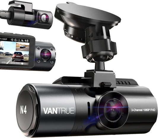 VANTRUE N4 3CH 4K+1080P Dash Cam - Triple Car Camera