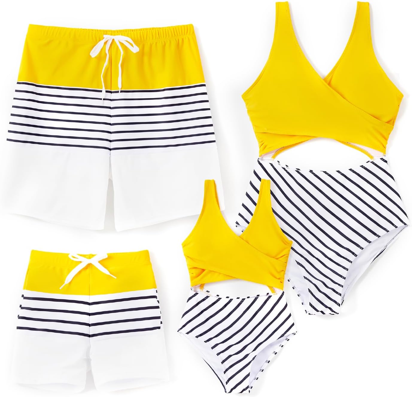 Family Matching Swimsuits for Couples and Kids - Stylish Fun
