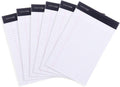 Mintra Office Legal Pads 6pk 5in x 8in Narrow Ruled - Compact Note Set