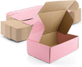 Pink Shipping Boxes for Small Business - 26 Pack of 9x6x3