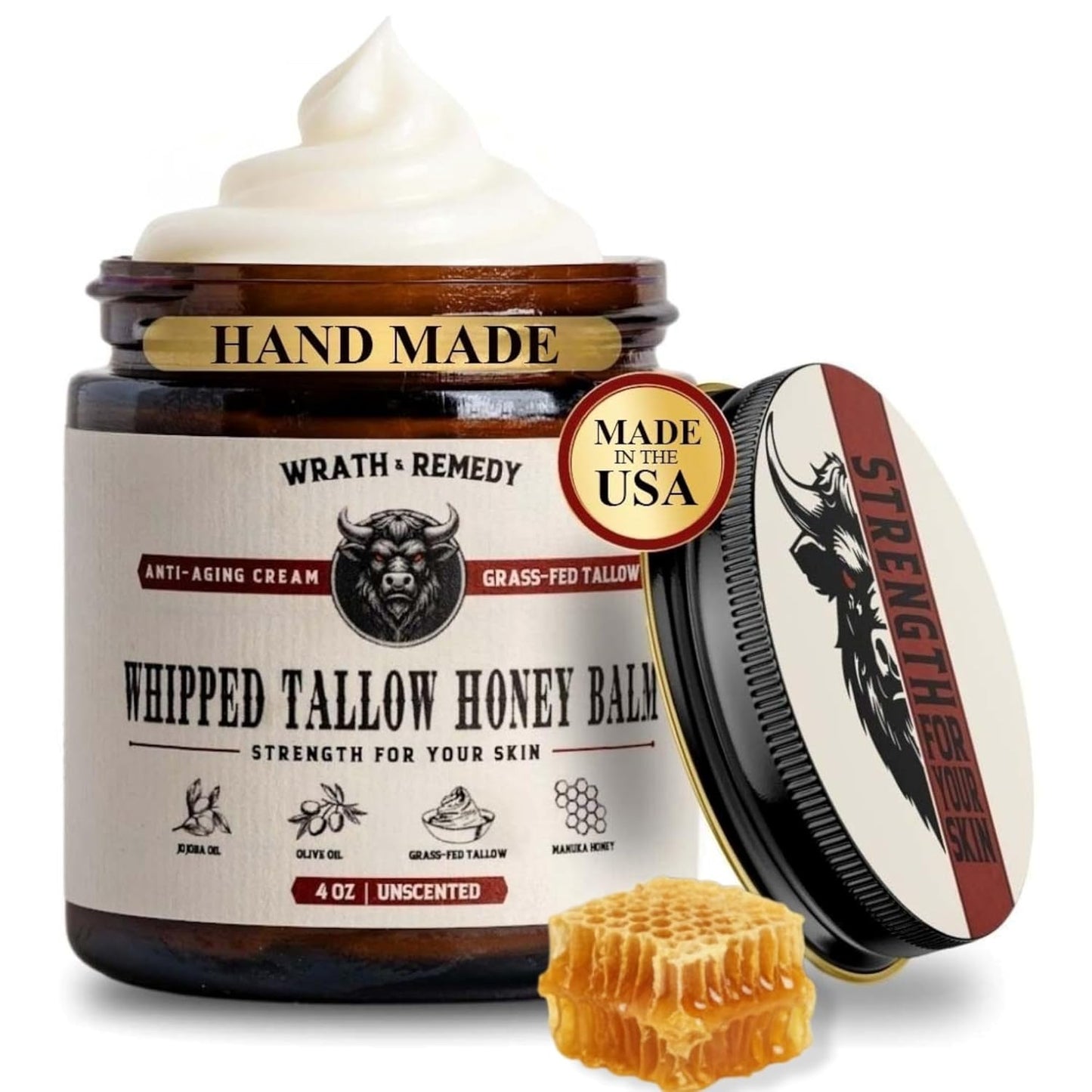 Organic Beef Tallow for Skin - Whipped Balm for All Skin Types