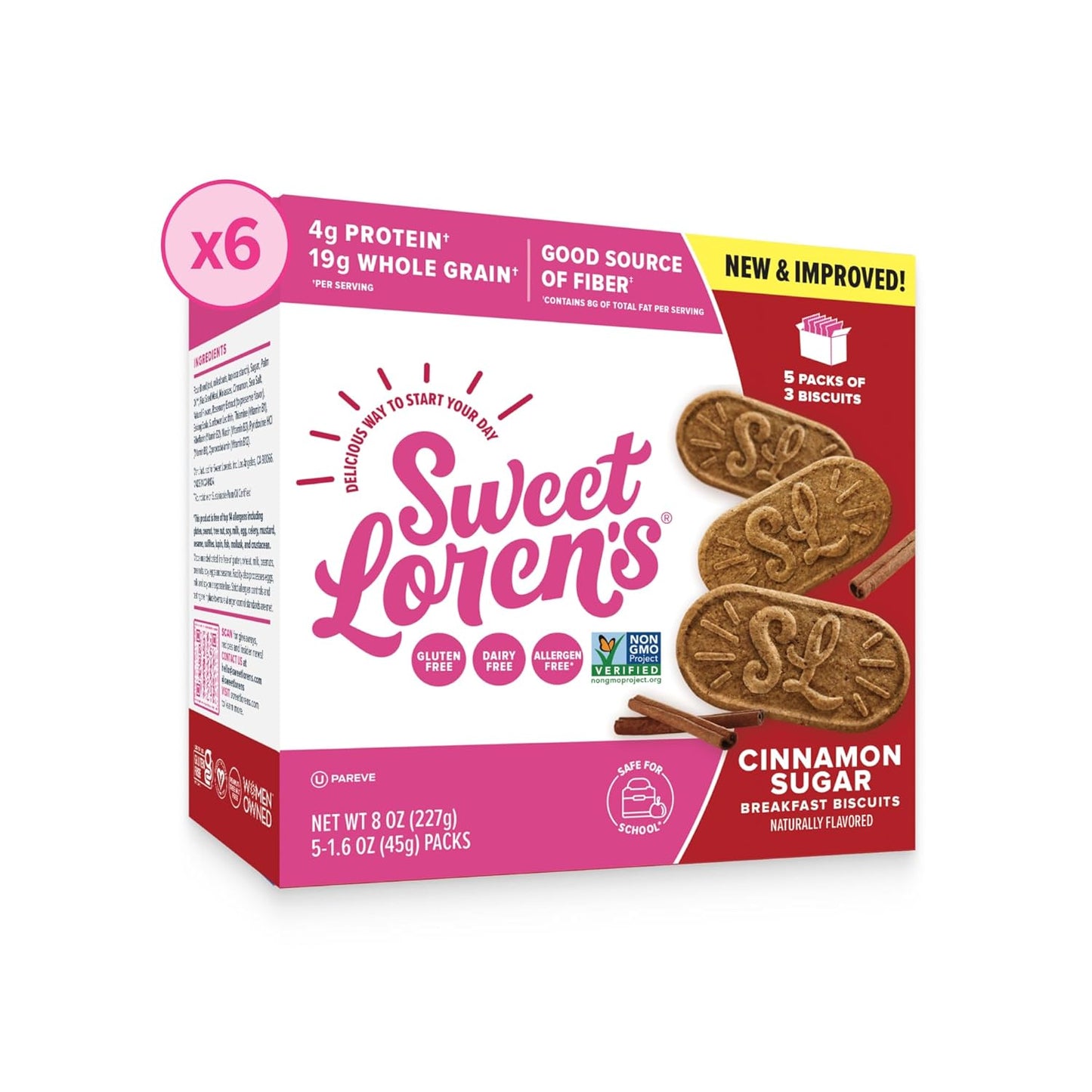 Sweet Loren's Vegan Breakfast Biscuits with Cinnamon Sugar
