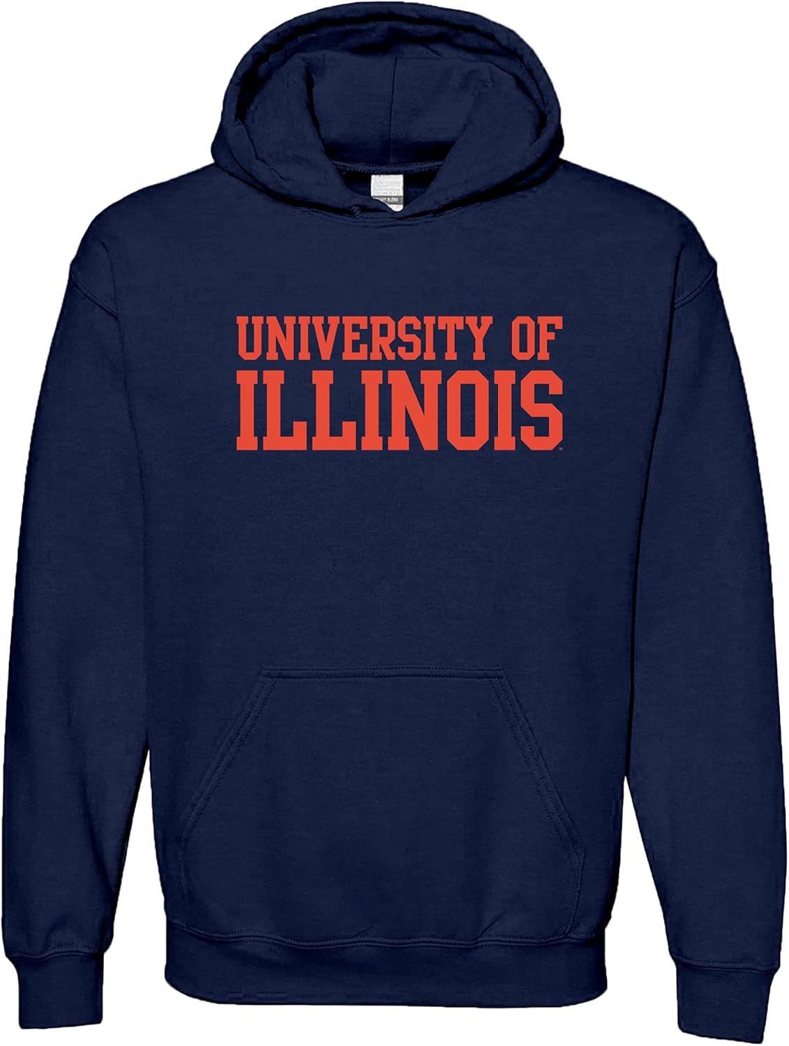 NCAA Basic Block Hoodie for Illinois Fans - UGP Campus Apparel