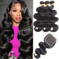 Body Wave Human Hair Bundles with Closure for Stunning Styles