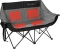 Heated Double Camping Chair with 4 Heating Zones for Comfort