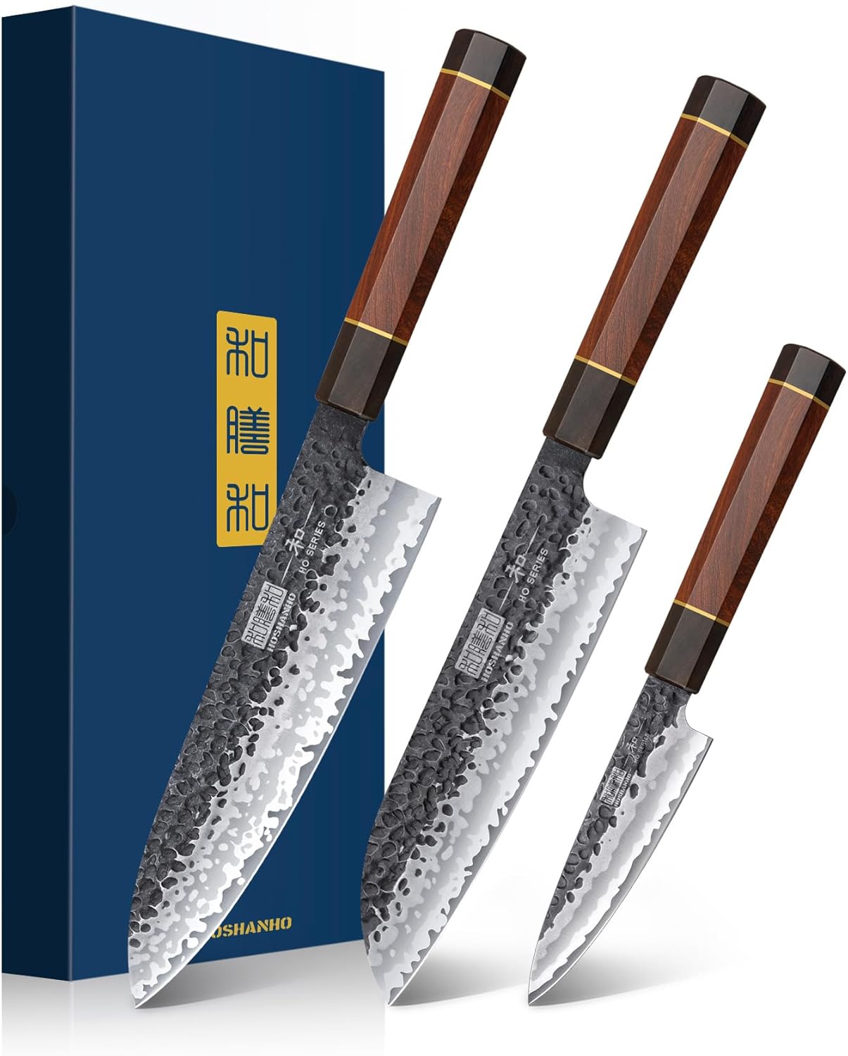 Professional High Carbon Steel Kitchen Knife Set for Chefs