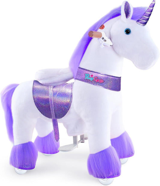 PonyCycle Ride on Unicorn Horse Toys for Girls - Fun & Safe
