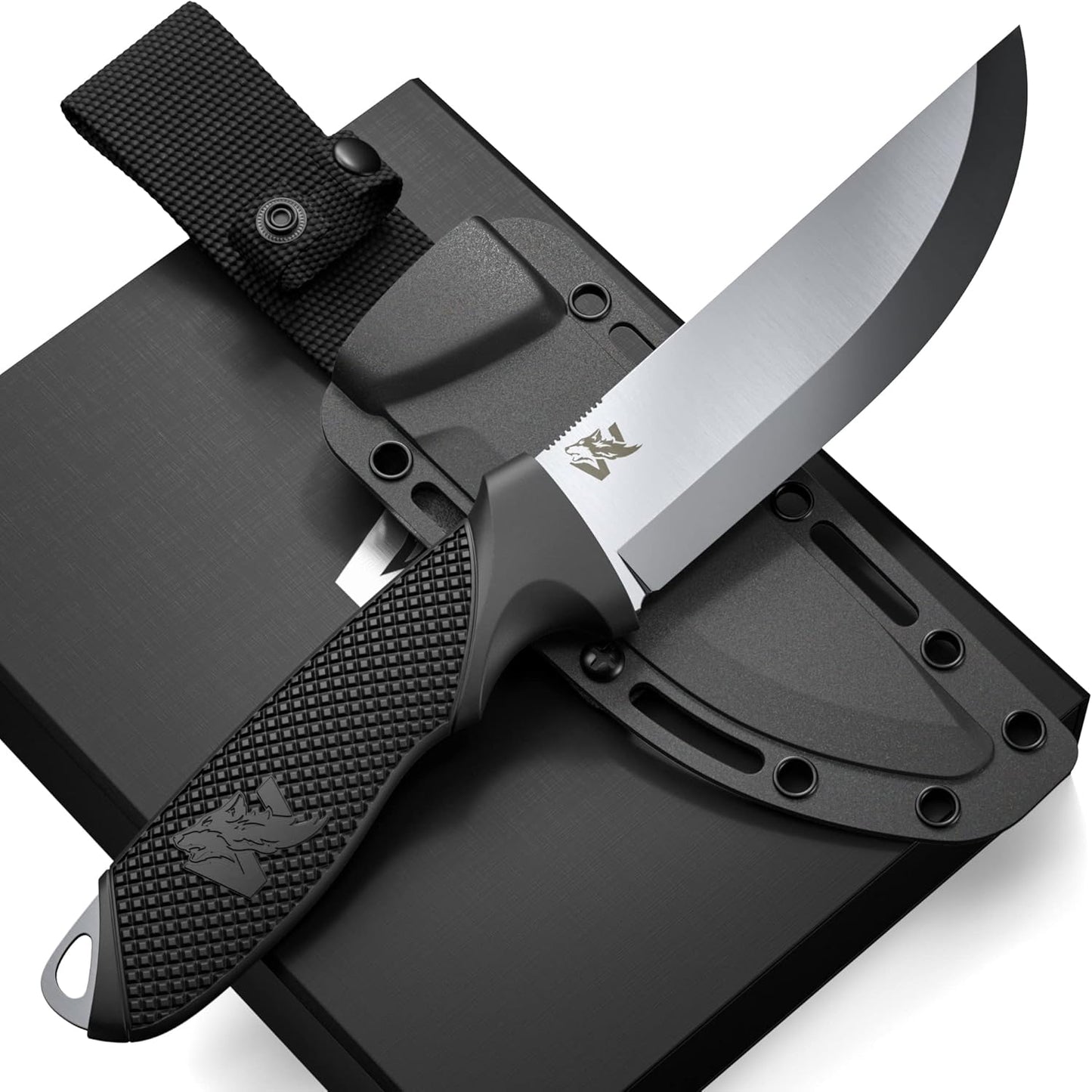 W-SCANDI Full Tang Survival Knife - D2 Steel Tactical Blade