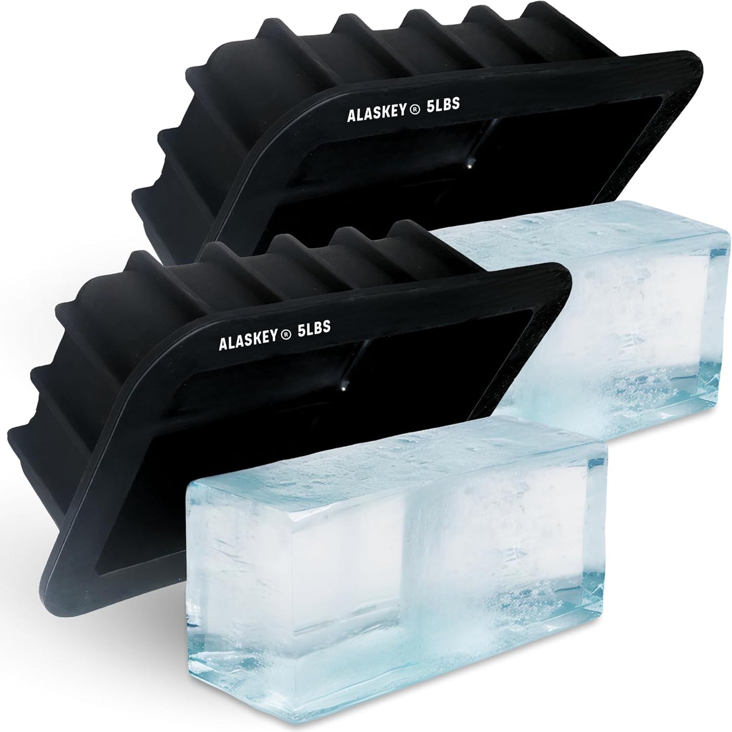 Alaskey Extra Large Ice Block Mold for Perfect Ice Bricks