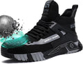 Steel Toe Shoes for Men Work Safety Shoes Mid Cut - Lightweight injury