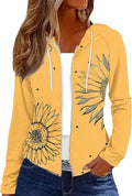 Fall Jackets for Women 2024 Full Zip Up Hoodie - Casual Comfy Coat