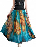Women Full/Ankle Length Chiffon Maxi Skirt - Flowy Beachwear