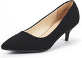 DREAM PAIRS Women's Kitten Heel Pointed Toe Pumps (Style 243V)