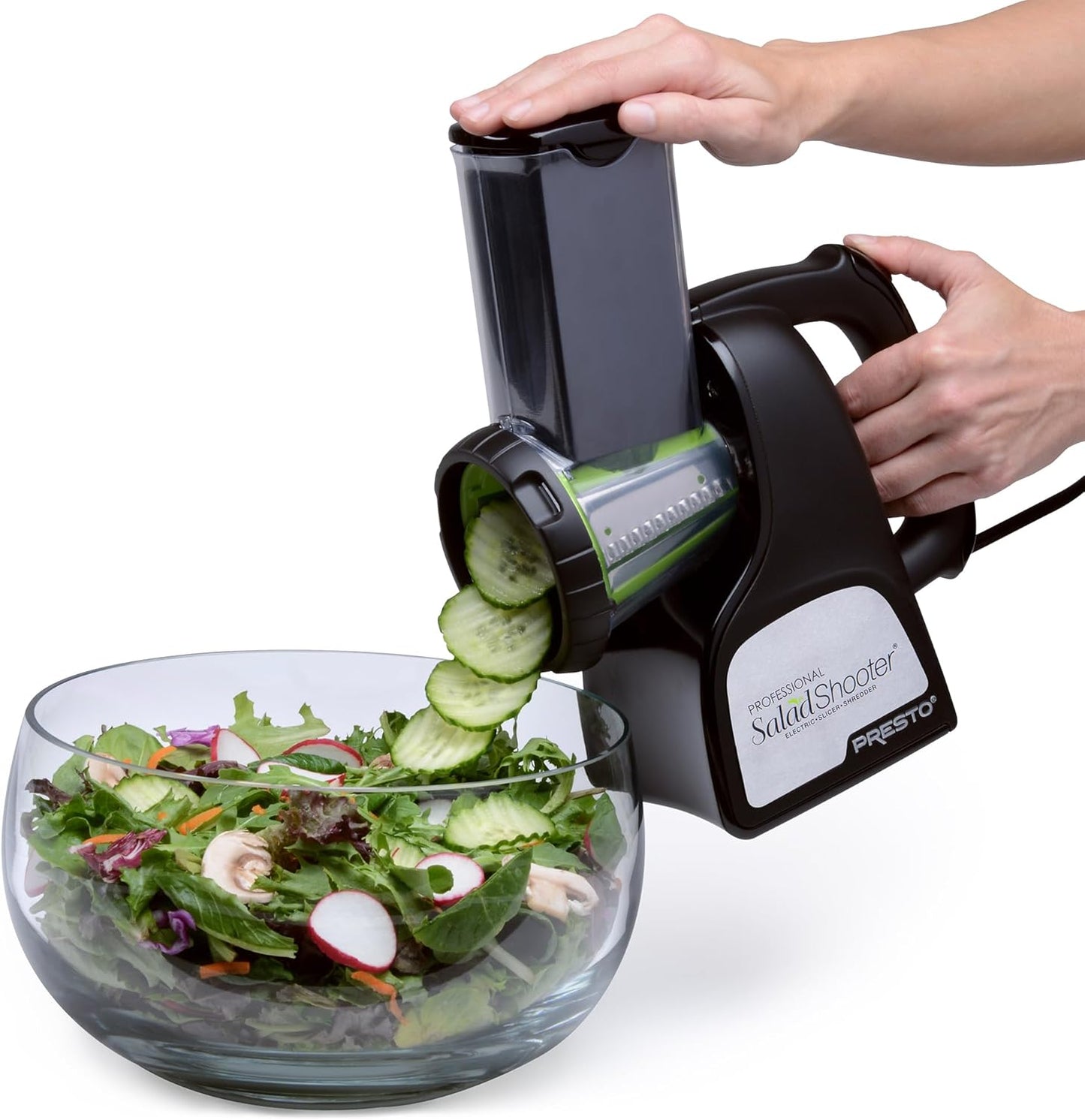 Presto Professional SaladShooter Electric Slicer for Easy Prep