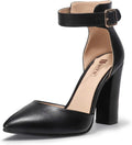 Women's IN4 Pedazo High Block Heels Pumps Pointed Toe - 4in Comfort
