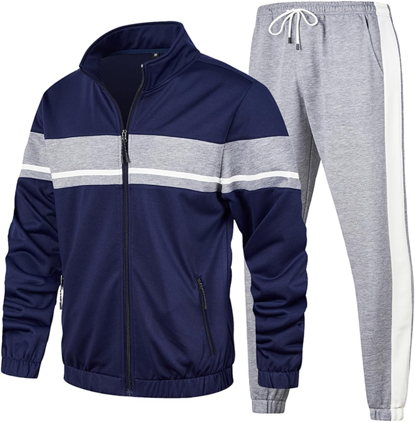 Men's Sweat Suit 2 Piece Outfit for Casual Sports Activities