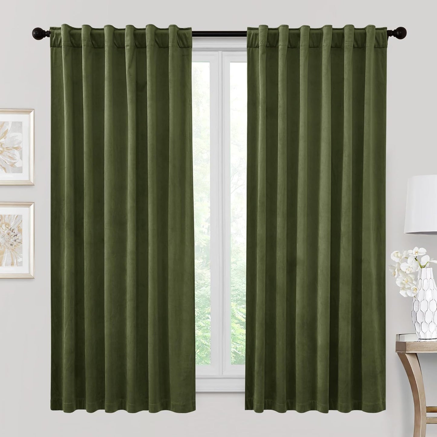 RYB HOME Velvet Curtains for Elegant Home Decor and Privacy
