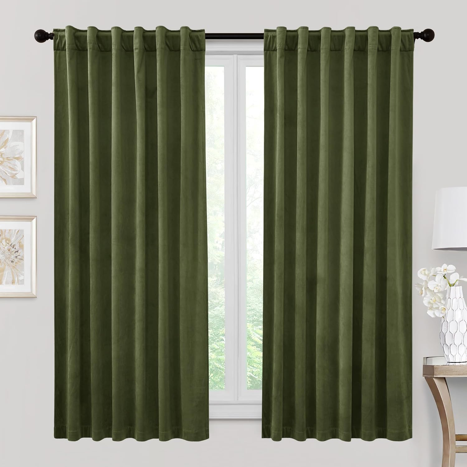 RYB HOME Velvet Curtains for Elegant Home Decor and Privacy