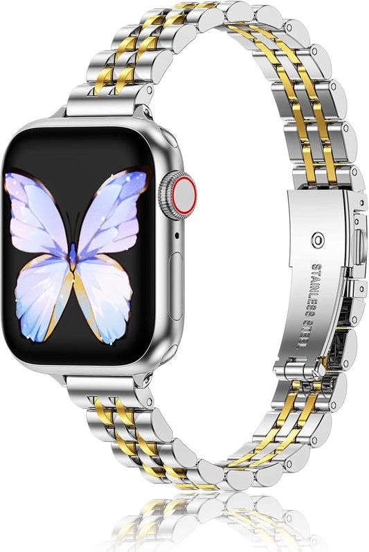 MioHHR Slim Metal Apple Watch Bands - Stylish & Lightweight!