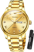 OLEVS Classic Men Watches with Date - Dress Quartz Wristwatch