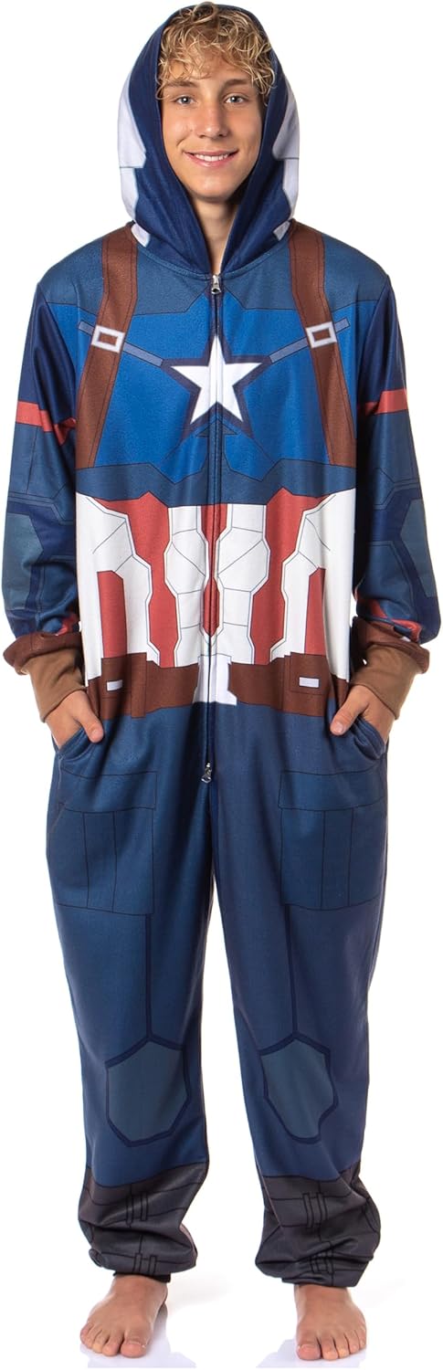 Marvel Superhero Hooded Union Suit Costume Pajama for All