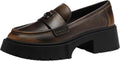 Coach Leah Platform Loved Leather Loafer - Retro Chunky Lug Comfort