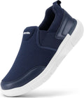 FitVille Men's Extra Wide Slip on Walking Shoes - Comfortable Slip-on